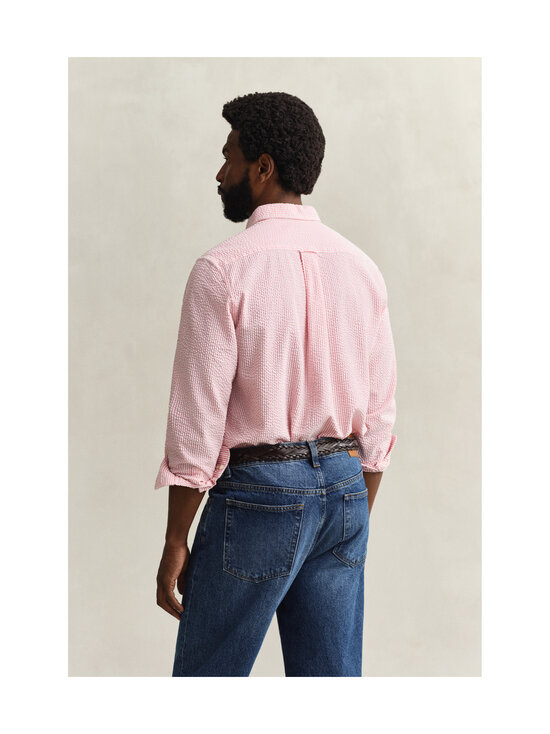 GANT - Triibuline triiksärk Regular Seersucker - 622 ROSE PINK | Stockmann - photo 3