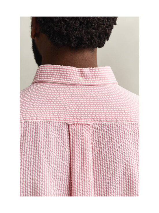 GANT - Triibuline triiksärk Regular Seersucker - 622 ROSE PINK | Stockmann - photo 4