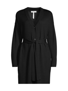 ESSENTIALS by Stockmann - Adele merino vilnas adīta jaka - BLACK 99070 | Stockmann