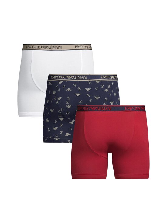 Emporio Armani - Boxer-alushousut 3-pack - M5080 SCOO/INK-NUT PRT/WHT | Stockmann - photo 2