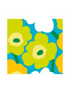 Marimekko - Unikko-lautasliina 50 kpl - BLUE GREEN | Stockmann