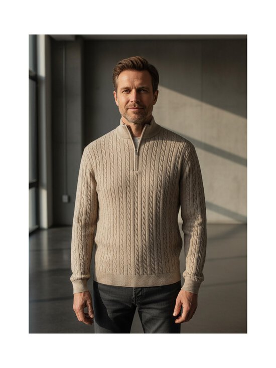 Only & Sons - OnsLoui Half Zip džemperis - OATMEAL DETAIL:MELANGE | Stockmann - photo 3