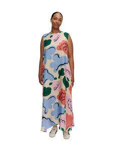 Marimekko - Migot Kukasta Kukkaan -mekko - 153 BLUE ORANGE LIGHT PINK | Stockmann