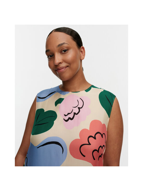 Marimekko - Migot Kukasta Kukkaan -mekko - 153 BLUE ORANGE LIGHT PINK | Stockmann - photo 3