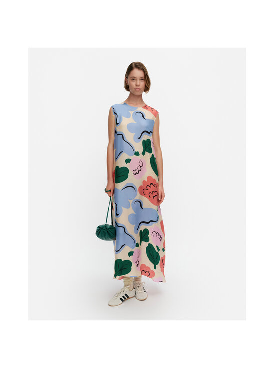 Marimekko - Migot Kukasta Kukkaan -mekko - 153 BLUE ORANGE LIGHT PINK | Stockmann - photo 6