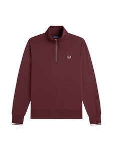 Fred Perry - Half Zip -paita - 64A OXBLOOD/ECRU | Stockmann