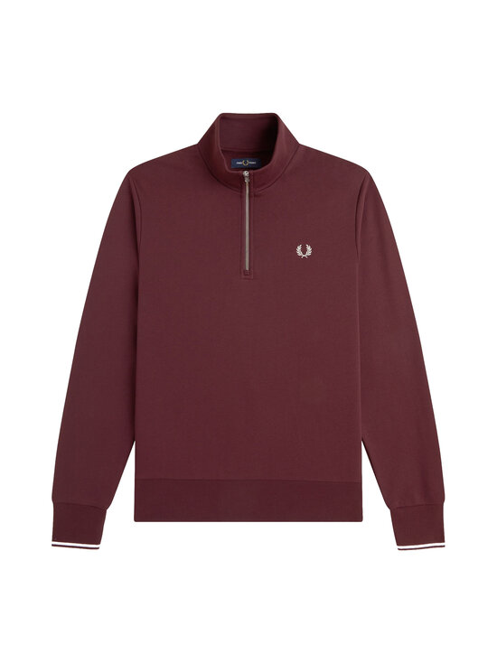 Fred Perry - Särk Half Zip - 64A OXBLOOD/ECRU | Stockmann - photo 1