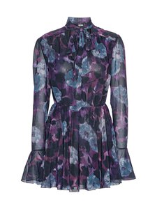 ROTATE Birger Christensen - Chiffon Flowy mini kleita - 3011 PARACHUTE PURPLE (DARK PURPLE) COMB. | Stockmann