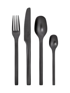 Villeroy & Boch - Manufacture Rock 16 daļu galda piederumu komplekts - MUSTA Villeroy & Boch - Manufacture Rock 16 daļu galda piederumu komplekts - MUSTA | Stockmann