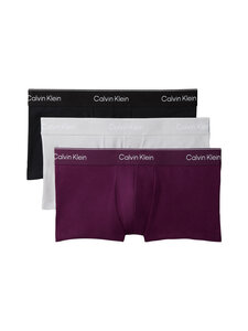 Calvin Klein Underwear - Low Rise apakšbikses, 3 gab. - 4M0 BLACK/HARBOR MIST/DARK PURPLE W/ DT | Stockmann