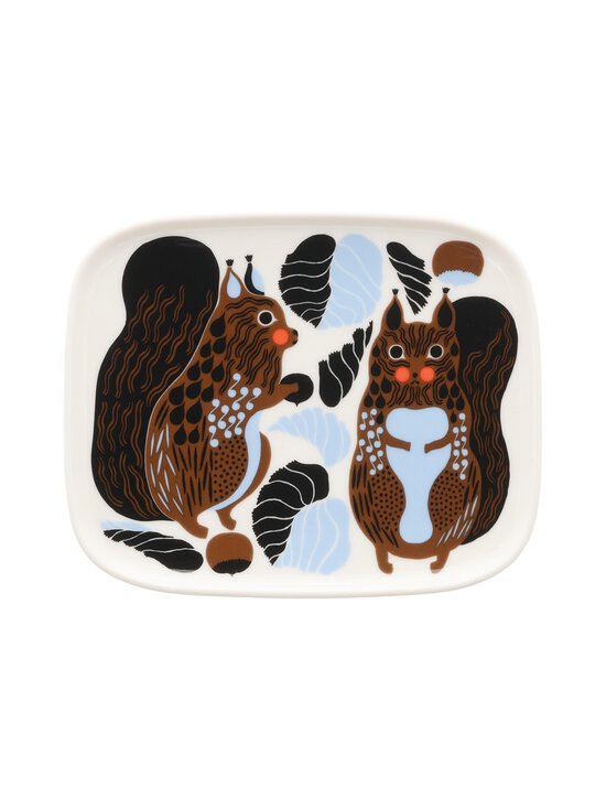 Marimekko - Kurre šķīvis 12 x 15 cm - WHITE, BROWN, BLACK, LT.BLUE | Stockmann - photo 1