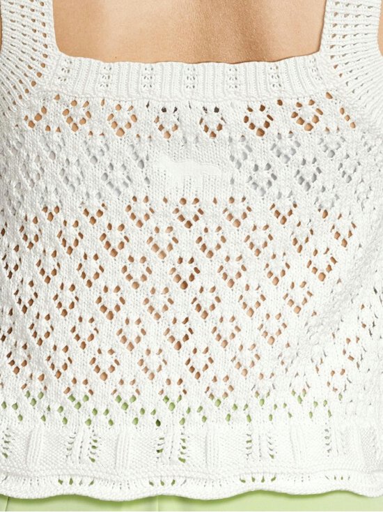 Maison Kitsuné - Lace Crochet -neuletoppi - P204 MILK - photo 4 Maison Kitsuné - Lace Crochet -neuletoppi - P204 MILK | Stockmann - photo 4