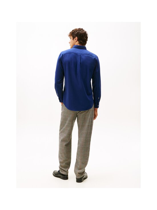 Tommy Hilfiger - Triiksärk Flex Flannel Solid Regular Fit - C7G PREPPY NAVY | Stockmann - photo 3