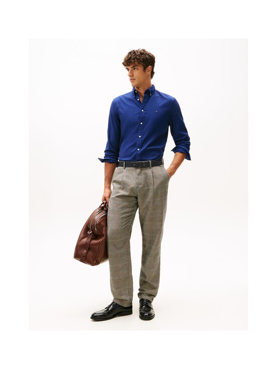 Tommy Hilfiger - Triiksärk Flex Flannel Solid Regular Fit - C7G PREPPY NAVY | Stockmann - photo 7