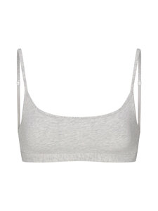 SKIMS - Everyday Cotton Scoop -rintaliivit - LIGHT HEATHER GREY | Stockmann