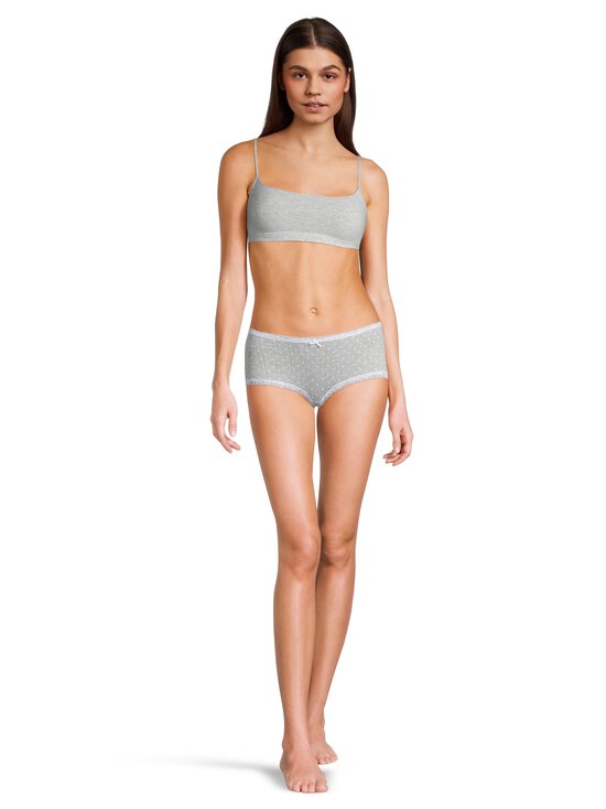 SKIMS - Everyday Cotton Scoop -rintaliivit - LIGHT HEATHER GREY | Stockmann - photo 4
