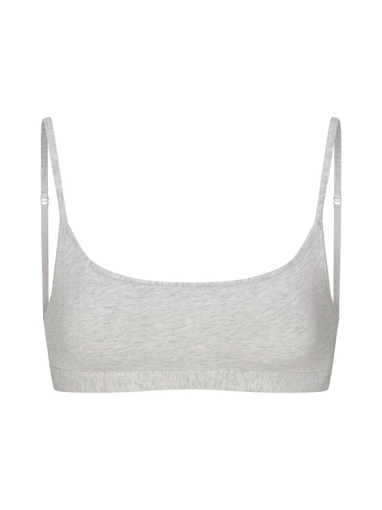 SKIMS - Everyday Cotton Scoop -rintaliivit - LIGHT HEATHER GREY | Stockmann - photo 1