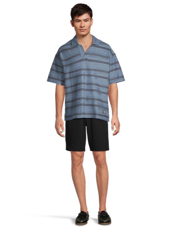 Maison Kitsuné - Oversize svītrains polo krekls - 0513 SHADOW BLUE/BRETON BLUE | Stockmann - photo 2