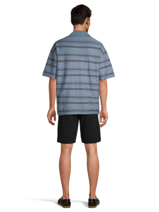 Maison Kitsuné - Oversize svītrains polo krekls - 0513 SHADOW BLUE/BRETON BLUE | Stockmann - photo 3