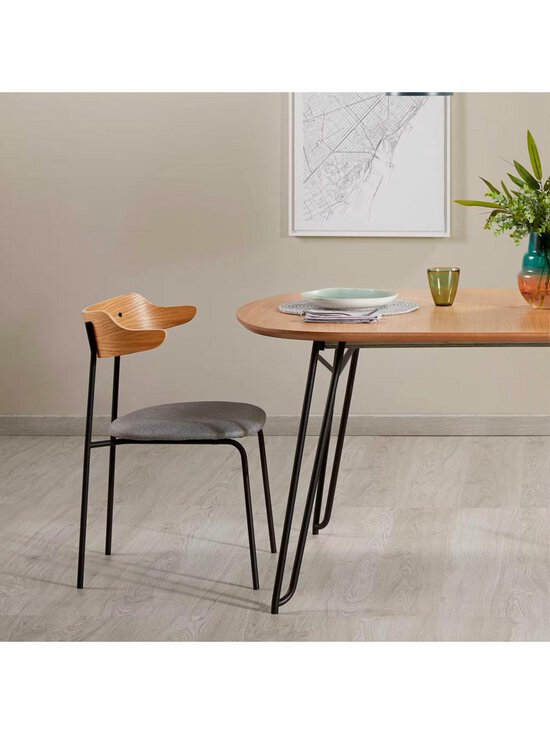 Kave Home - Novac- jatkettava ruokapöytä tammi/musta 90 x 140/220 cm - BROWN | Stockmann - photo 8