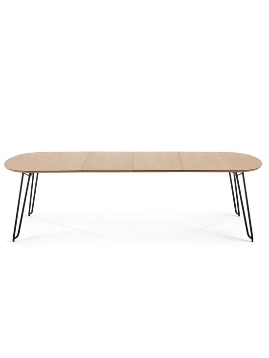 Kave Home - Novac- jatkettava ruokapöytä tammi/musta 90 x 140/220 cm - BROWN | Stockmann - photo 5