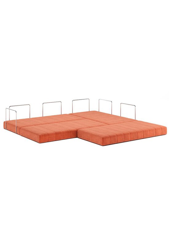 Innovation Living - CozyPad-vuodesohva Esina-kangas 412 rust orange 312 x 208 cm / käsinojilla - ORANGE | Stockmann - photo 3