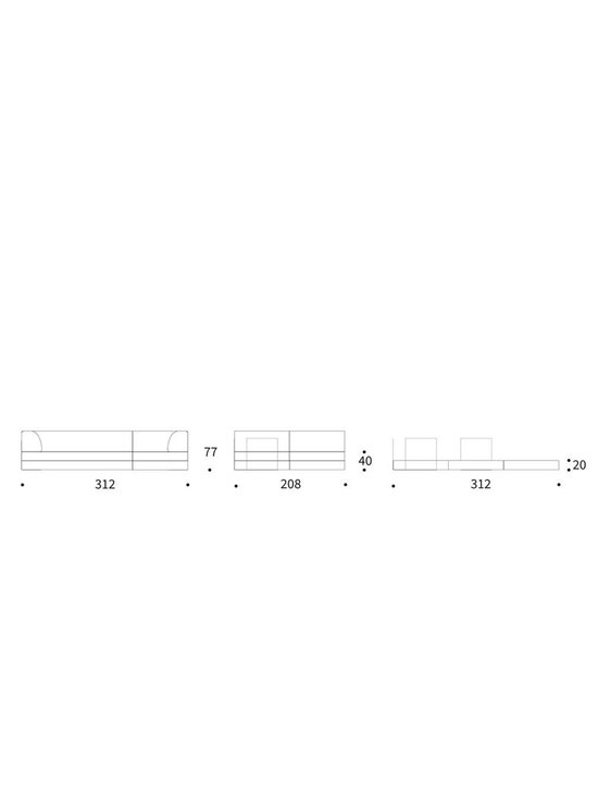 Innovation Living - CozyPad-vuodesohva Esina-kangas 412 rust orange 312 x 208 cm / käsinojilla - ORANGE | Stockmann - photo 13