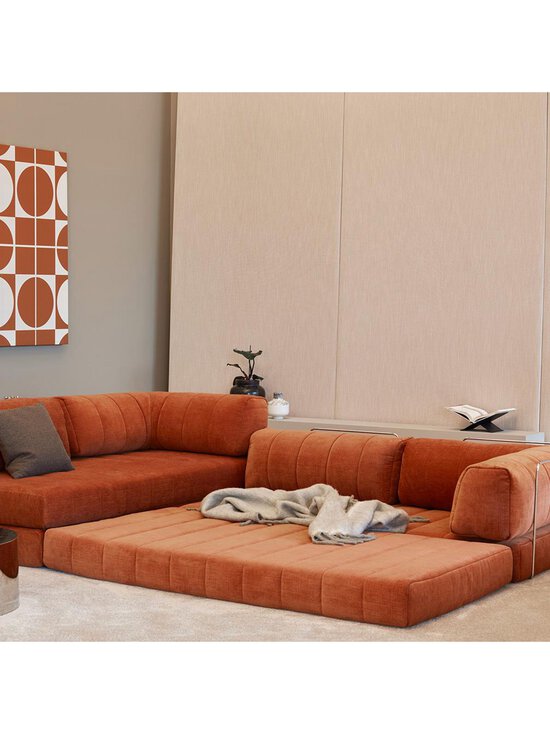 Innovation Living - CozyPad-vuodesohva Esina-kangas 412 rust orange 312 x 208 cm / käsinojilla - ORANGE | Stockmann - photo 7