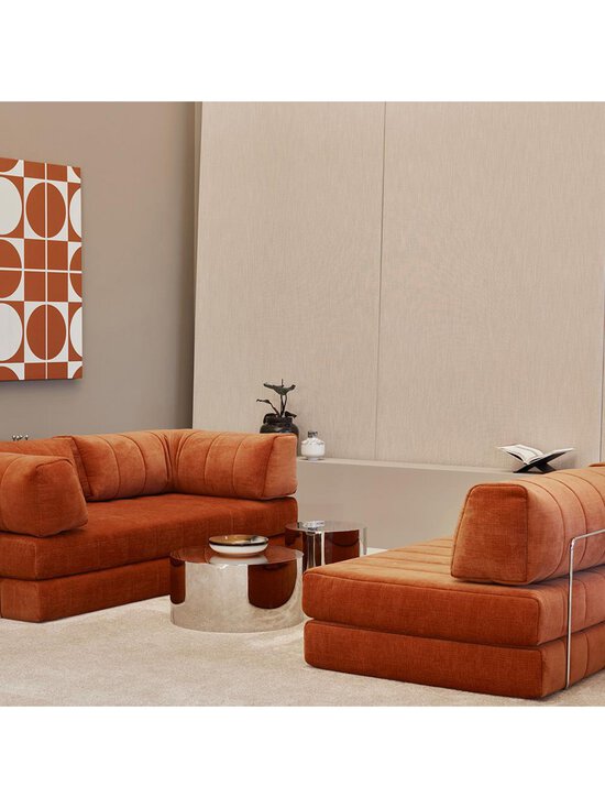 Innovation Living - CozyPad-vuodesohva Esina-kangas 412 rust orange 312 x 208 cm / käsinojilla - ORANGE | Stockmann - photo 6
