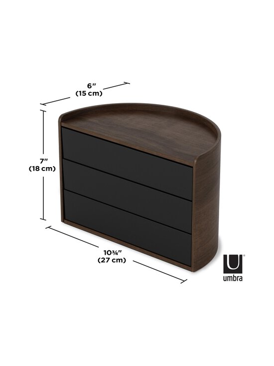 Umbra - Moona uzglabāšanas kaste - BLACK/WALNUT - photo 8 Umbra - Moona uzglabāšanas kaste - BLACK/WALNUT | Stockmann - photo 8