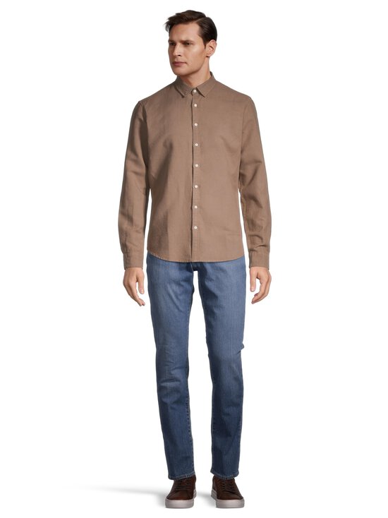 CONSTRUE - Makedoonia Slim Fit linasegust särk - DEEP TAUPE - photo 2 CONSTRUE - Makedoonia Slim Fit linasegust särk - DEEP TAUPE | Stockmann - photo 2