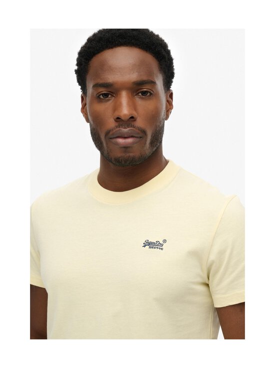 Superdry - Essential Logo Embroidery t-paita - J7L PASTEL YELLOW/NAVY | Stockmann - photo 4