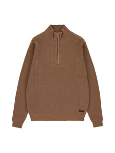 Makia - Kampsun Touko Half Zip - 157 DEEP CAMEL | Stockmann