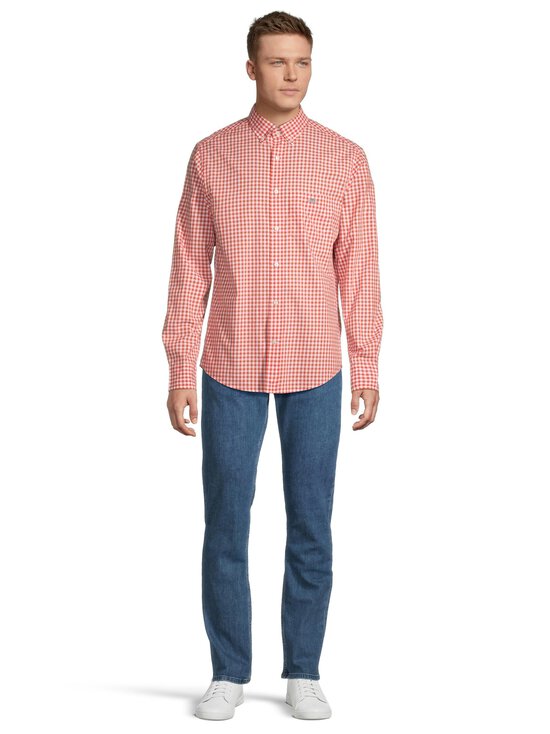 GANT - Regular Fit Classic Gingham Poplin -kaluluspaita - 845 DEEP ORANGE - photo 2 GANT - Regular Fit Classic Gingham Poplin -kaluluspaita - 845 DEEP ORANGE | Stockmann - photo 2