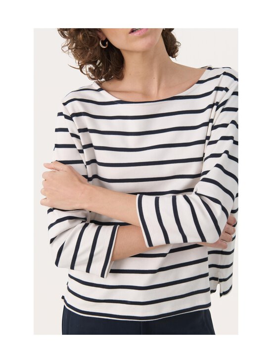 Part Two - NelaPW-trikoopaita - 303998 DARK NAVY STRIPE | Stockmann - photo 6