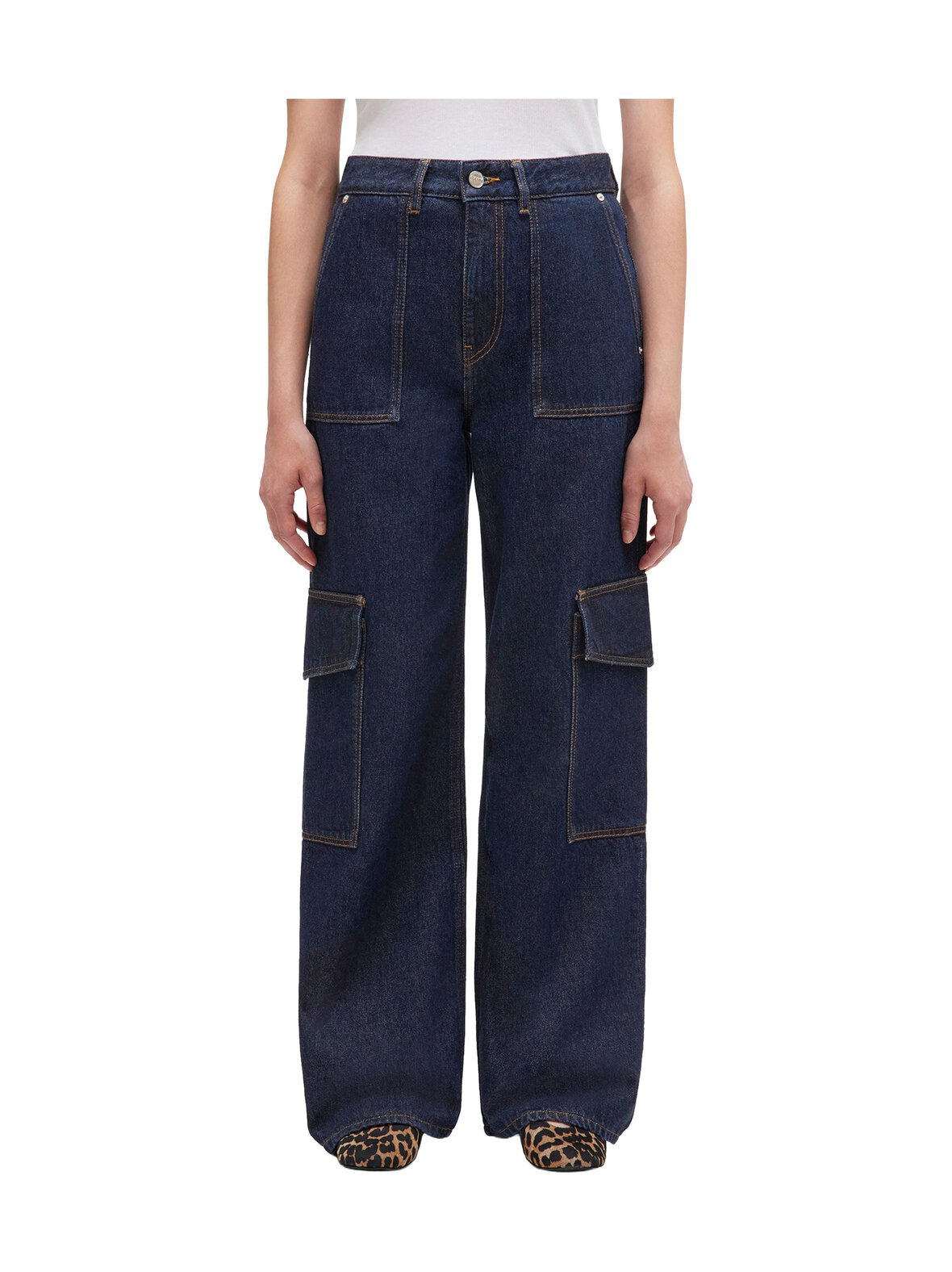 Tweed Denim Baggy -farkut