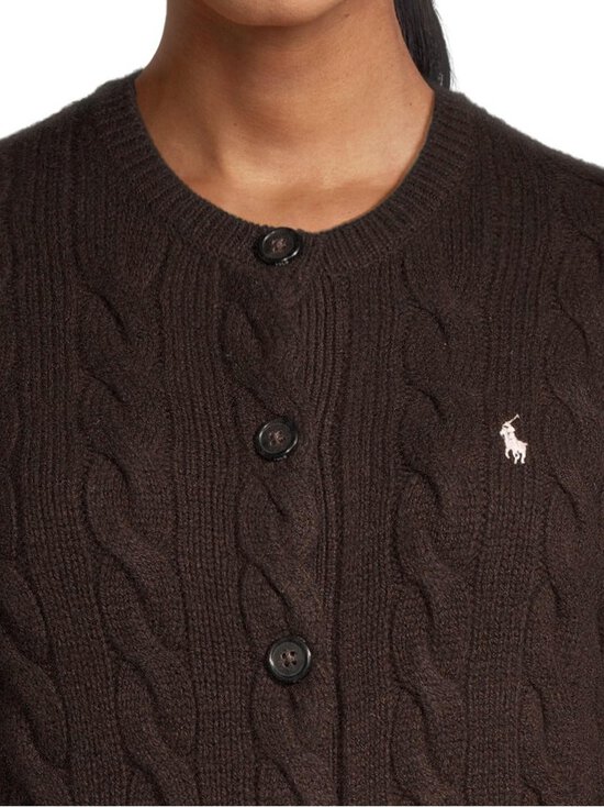 Polo Ralph Lauren - Palmikkoneuletakki - WALNUT BROWN MELANGE | Stockmann - photo 4