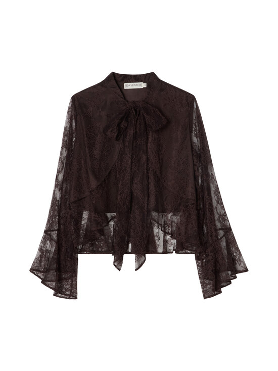 Ida Sjöstedt - Allyson mežģīņu blūze - DARK BROWN (LINED) | Stockmann - photo 1