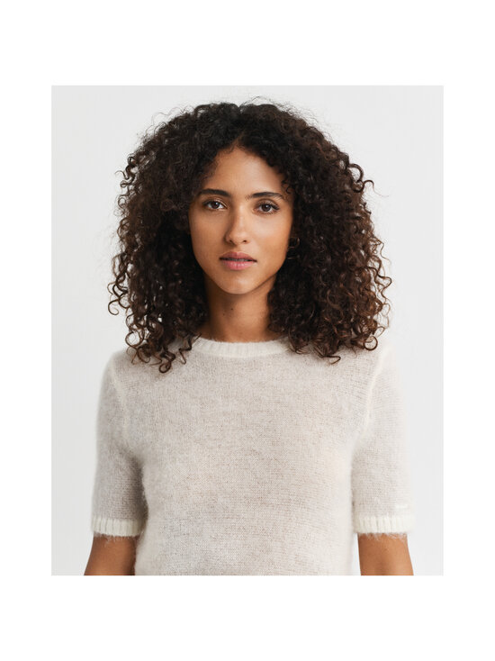 GANT - Lyhythihainen C-neck-neule - 130 CREAM | Stockmann - photo 4