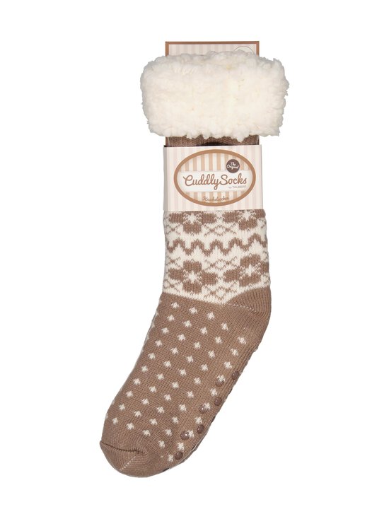 Cuddly Socks - Riga Anti-slip -sukat - 8500 DEEP TAUPE | Stockmann - photo 3