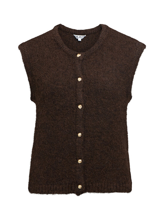 Object - ObjSaggia adīta veste - SEAL BROWN DETAIL:MELANGE | Stockmann - photo 1