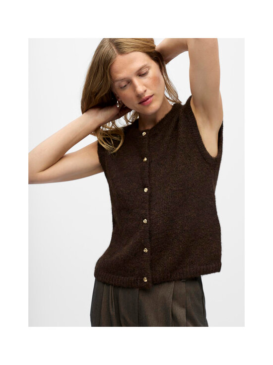 Object - ObjSaggia adīta veste - SEAL BROWN DETAIL:MELANGE | Stockmann - photo 5