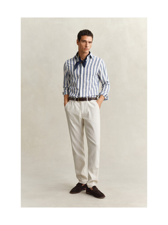 GANT - Regular Cotton Linen svītrains krekls - 442 VINTAGE BLUE | Stockmann - photo 5