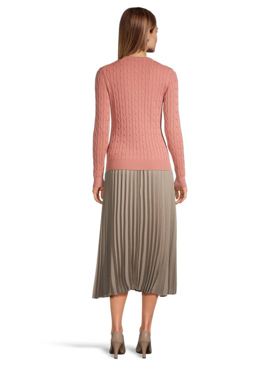 GANT - Stretch Cotton C-neck -palmikkoneule - 654 FADED BRICK | Stockmann - photo 3