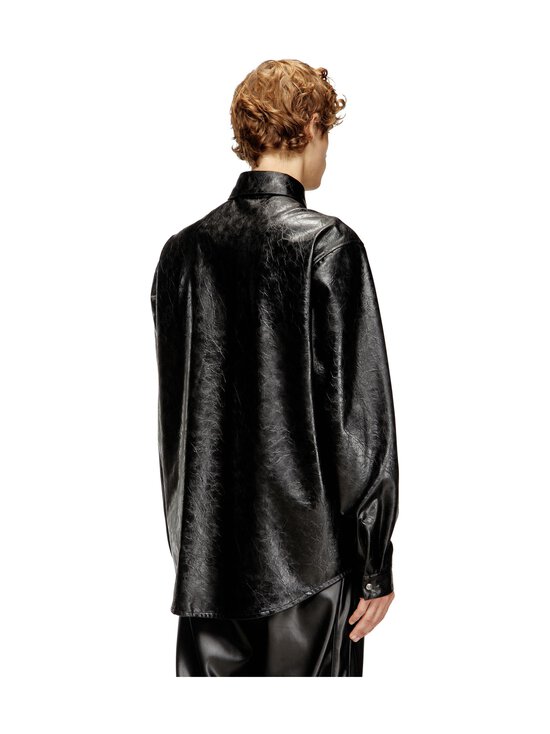 Diesel - S-Simply Classic - tekonahkainen kauluspaita - 9XX BLACK BLACK BLACK | Stockmann - photo 3