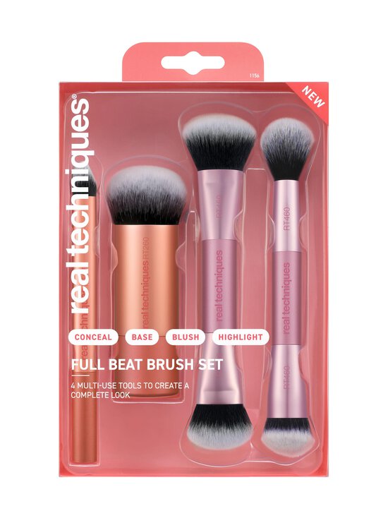 Real Techniques - Full Beat 4 Piece Brush Set -meikkisivellinsetti 4 kpl - NOCOL | Stockmann - photo 2