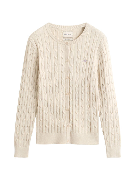GANT - Stretch Cotton -palmikkoneuletakki - 240 FADED BEIGE | Stockmann - photo 1