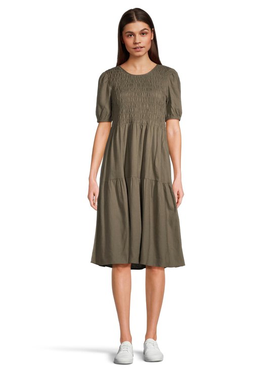 NOOM - Gala-pellavasekoitemekko - KHAKI GREEN | Stockmann - photo 2