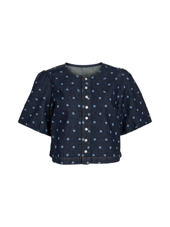 Vila - Vipal 2/4 Dot džinsa krekls - DARK BLUE DENIM | Stockmann - photo 1