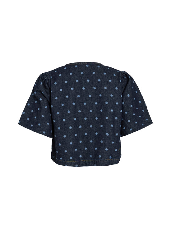 Vila - Vipal 2/4 Dot džinsa krekls - DARK BLUE DENIM | Stockmann - photo 2